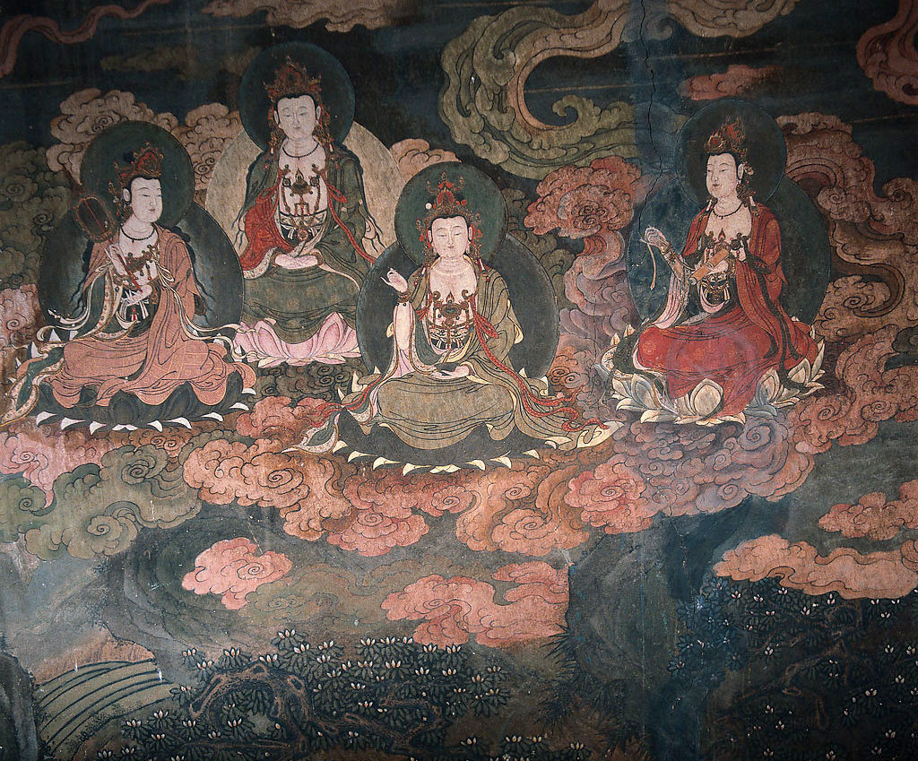 Bodhisattvas mural reference from Fahai Temple