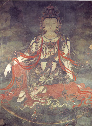 Water-moon Guanyin mural reference from Fahai Temple